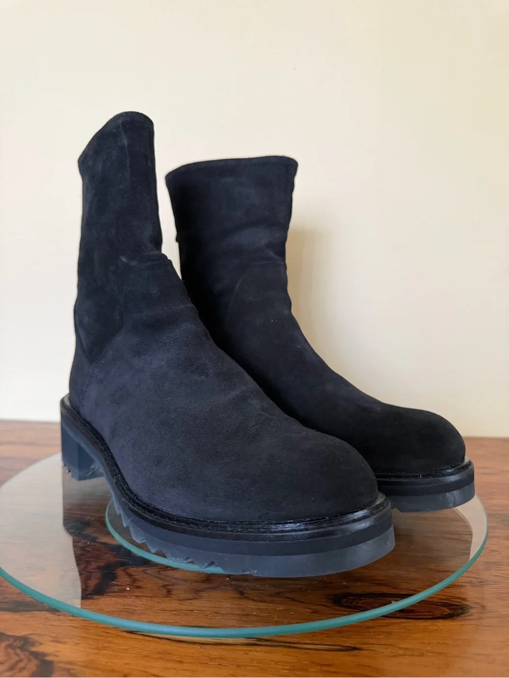 Homers Artisan Black Suede Ankle Boots Made in Spain size 37 / 7 - Picture 4 of 15